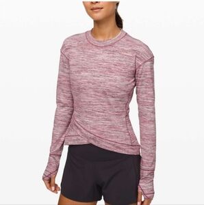 Lululemon Women's Heathered Purple Long Sleeve Top